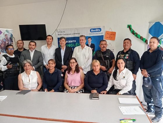 B449 31/07/25 CUERNAVACA IMPULSA CAPACITACIÓN EN INGLÉS PARA POLICÍA TURÍSTICA MEDIANTE ALIANZA CON BERLITZ