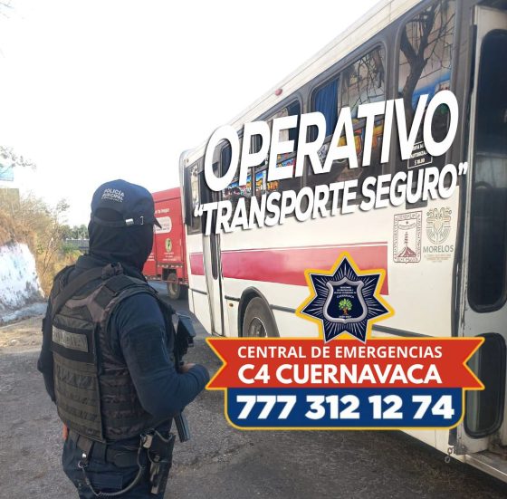 F190 13/03/26 SEPRAC INICIA OPERATIVO “TRANSPORTE SEGURO” EN CUERNAVACA