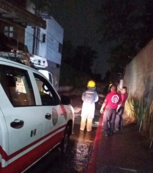 F215 14/04/26 BOMBEROS DE CUERNAVACA ATIENDE CAÍDA DE ÁRBOL TRAS LLUVIAS EN COLONIA ACAPANTZINGO