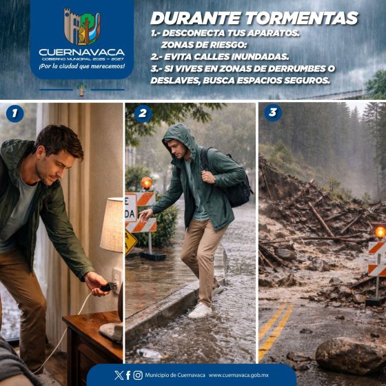 F217 15/04/26 REFUERZA AYUNTAMIENTO DE CUERNAVACA LLAMADO A LA PREVENCIÓN DURANTE TEMPORADA DE LLUVIAS