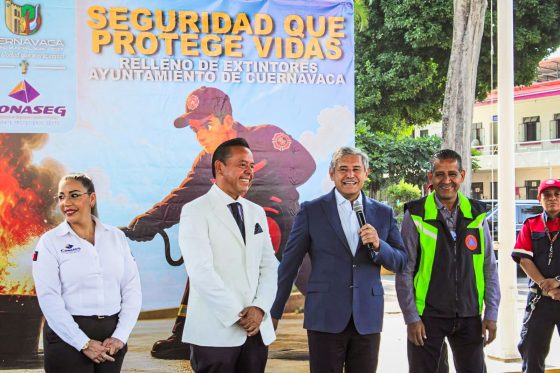 B11600 07/05/26 REFUERZA AYUNTAMIENTO DE CUERNAVACA ACCIONES PREVENTIVAS CON MANTENIMIENTO Y RECARGA DE 260 EXTINTORES EN DEPENDENCIAS MUNICIPALES