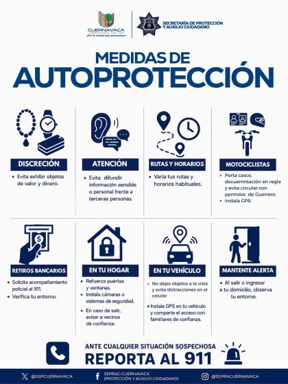 B1205 22/05/26 SEPRAC FORTALECE LA CULTURA DE LA PREVENCIÓN CON RECOMENDACIONES DE AUTOPROTECCIÓN PARA LA CIUDADANÍA