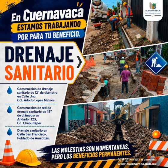 B1311 29/06/27 REPORTA AYUNTAMIENTO DE CUERNAVACA AVANCES DE HASTA 90% EN OBRAS DE INFRAESTRUCTURA URBANA