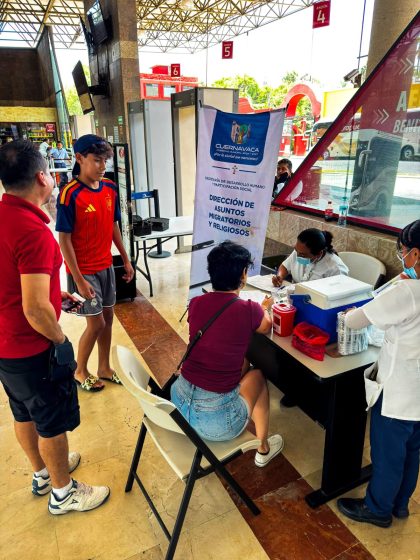 B1422 06/08/26 AYUNTAMIENTO DE CUERNAVACA ACERCA SERVICIOS DE VACUNACIÓN A PERSONAS MIGRANTES EN TRÁNSITO
