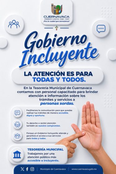 B1487 31/08/26 CUERNAVACA FORTALECE LA INCLUSIÓN Y ACCESIBILIDAD EN LOS SERVICIOS DE LA TESORERÍA MUNICIPAL