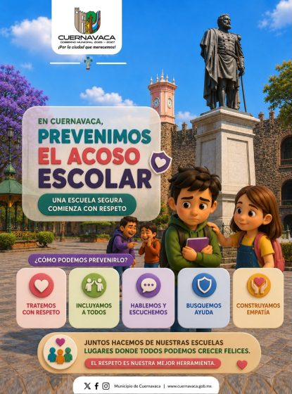 B1463 20/08/26 CUERNAVACA LLAMA A PREVENIR EL ACOSO ESCOLAR PARA FORTALECER LA CONVIVENCIA ESCOLAR