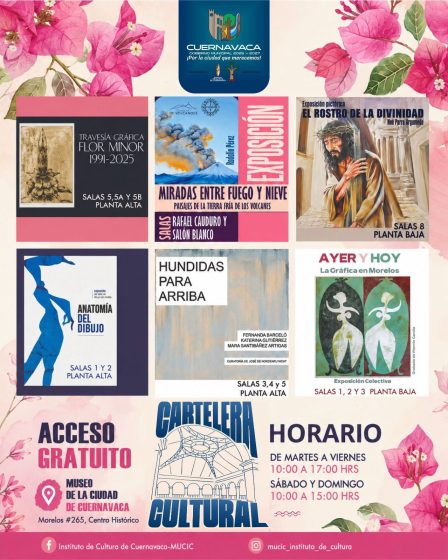 B1493 02/09/26 CUERNAVACA INVITA A DISFRUTAR SU CARTELERA CULTURAL EN EL MUSEO DE LA CIUDAD DURANTE EL MES DE SEPTIEMBRE