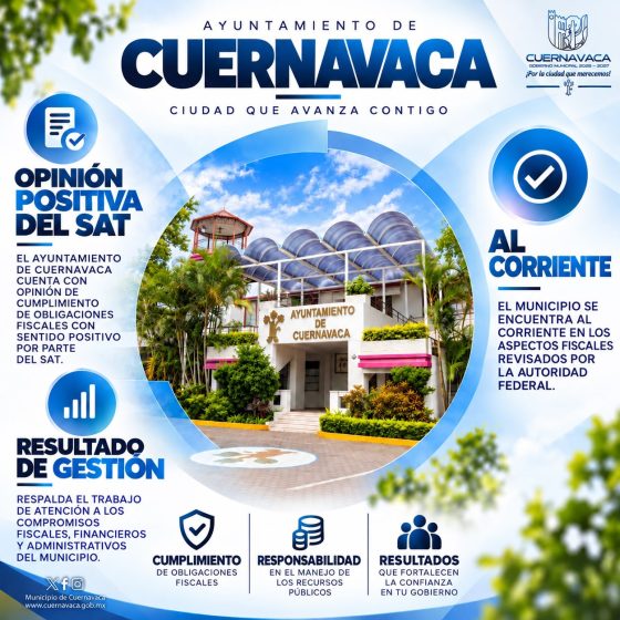 F317 14/09/26 CUERNAVACA MANTIENE EL CUMPLIMIENTO DE SUS OBLIGACIONES Y OBTIENE OPINIÓN POSITIVA DEL SAT