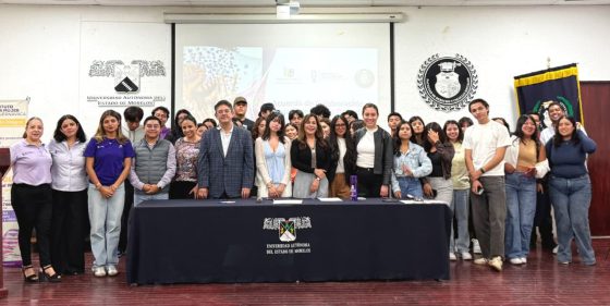 B1585 03/10/26 DERECHOS QUE SE CONOCEN, INFORMACIÓN QUE PREVIENE: EL IMC Y LA FACULTAD DE DERECHO Y CIENCIAS SOCIALES UNEN ESFUERZOS PARA CONTRIBUIR A LA SEGURIDAD DE SU COMUNIDAD ESTUDIANTIL