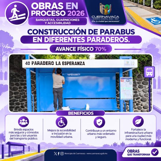 F338 03/10/25 PROGRAMA ANUAL DE OBRA PÚBLICA 2026 EN CUERNAVACA REPORTA AVANCES EN EQUIPAMIENTO URBANO E INFRAESTRUCTURA VIAL